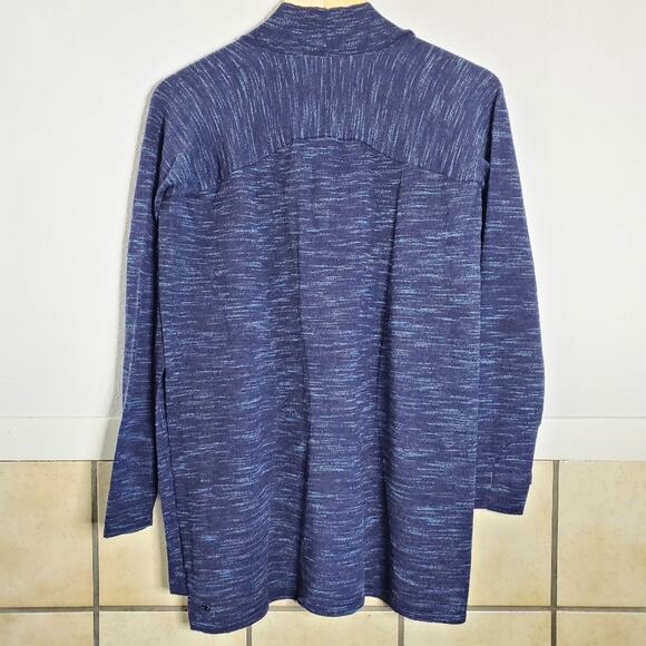 Lululemon 100% Merino Wool  Blissful Zen Sweater Midnight Navy Relaxed Fit - Picture 3 of 11